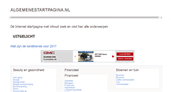 Desktop Screenshot of algemenestartpagina.nl