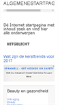 Mobile Screenshot of algemenestartpagina.nl