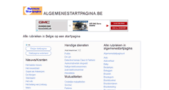 Desktop Screenshot of algemenestartpagina.be