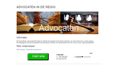 Desktop Screenshot of advocaten.algemenestartpagina.nl