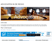 Tablet Screenshot of advocaten.algemenestartpagina.nl
